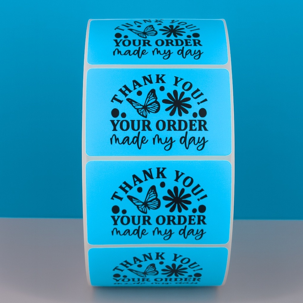 Thank you your order made my day | Cute Small Business Packaging Labels - Picture 3 of 11